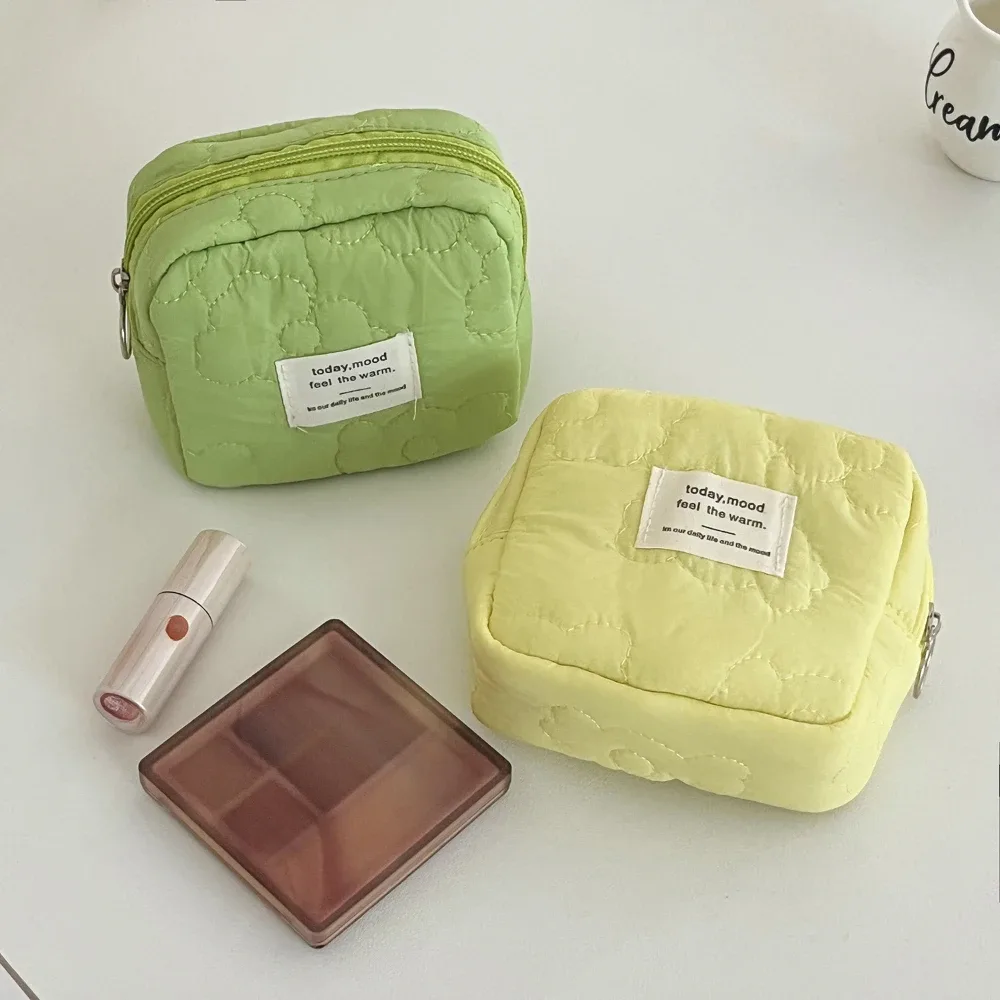 nouveau motif de fleur femmes sac de maquillage rouge à lèvres organisateur cosmétique sac à fermeture éclair mignon sac à main pochette sac cosmétique femme maquillage sacs