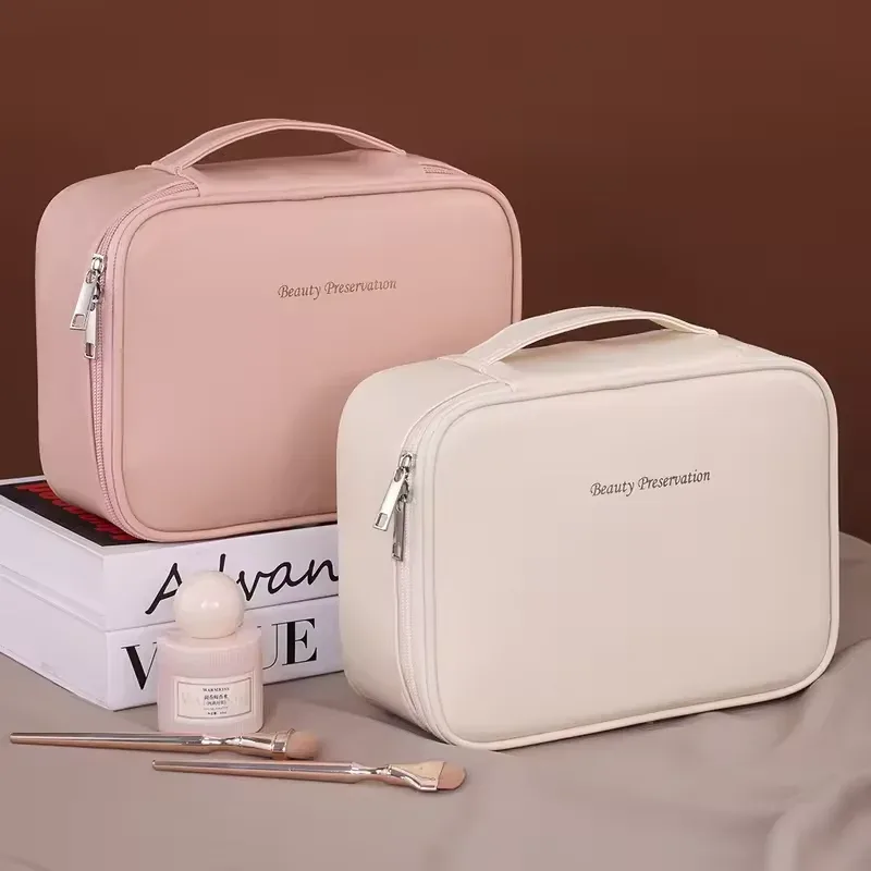 sac à cosmétiques pour femmes à double couche et grande capacité, sac à maquillage de luxe, organiseur de cosmétiques, accessoires de voyage, sac à cosmétiques pour femmes