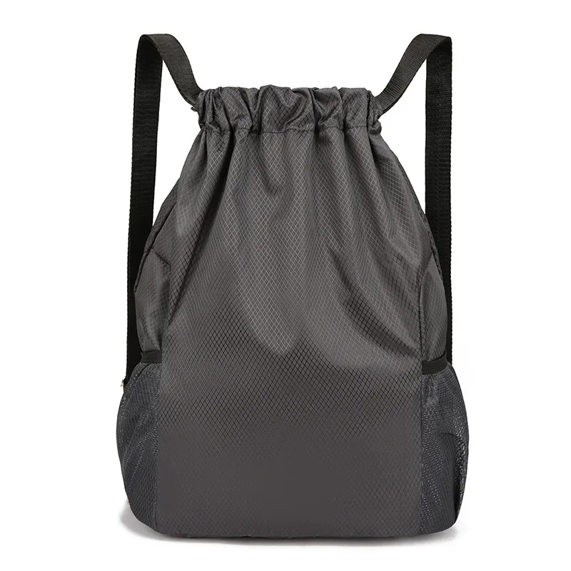 logo personnalisé nouveau style sac à cordon sac à dos pour hommes et femmes sac à dos de voyage simple avec sac de sport de fitness de grande capacité