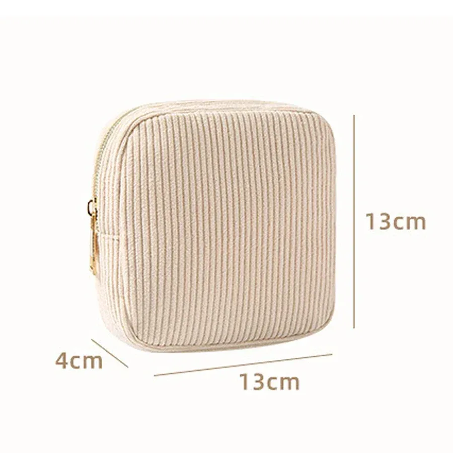 mini pochette de rangement cosmétique tendance pour maquillage, rouge à lèvres, serviettes hygiéniques – petites trousses de voyage pour femmes