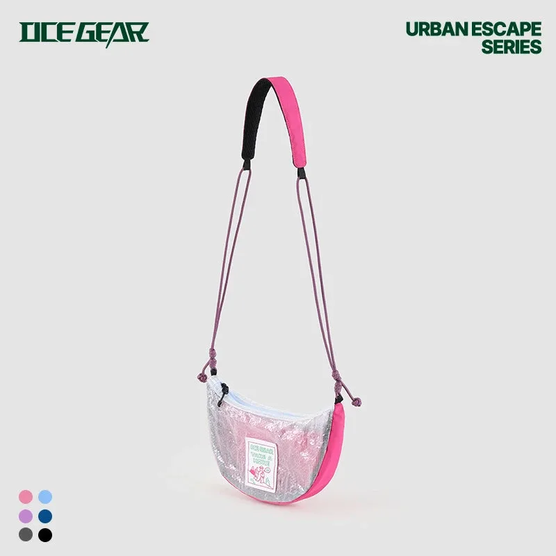 sac à bandoulière en maille ecopak tech, ultraléger 120g, sac demi-lune, imperméable 70psi, sac à bandoulière pour la randonnée et le camping, pour hommes et femmes