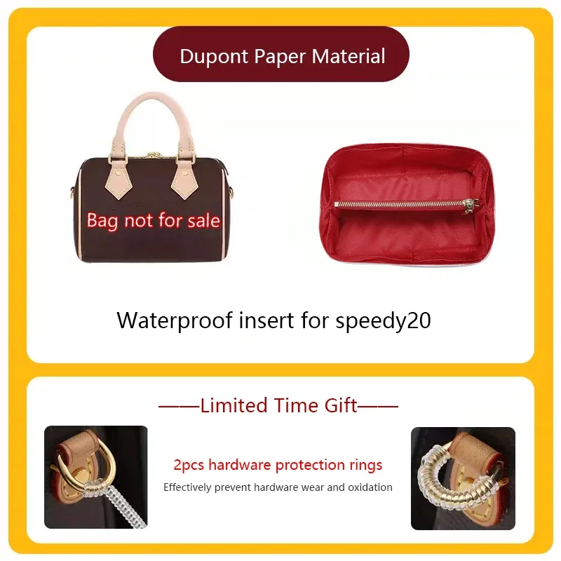 sac organisateur insérer pour lv speedy20 sac léger organisateur insérer stockage dupont papier sac support sac accessoires