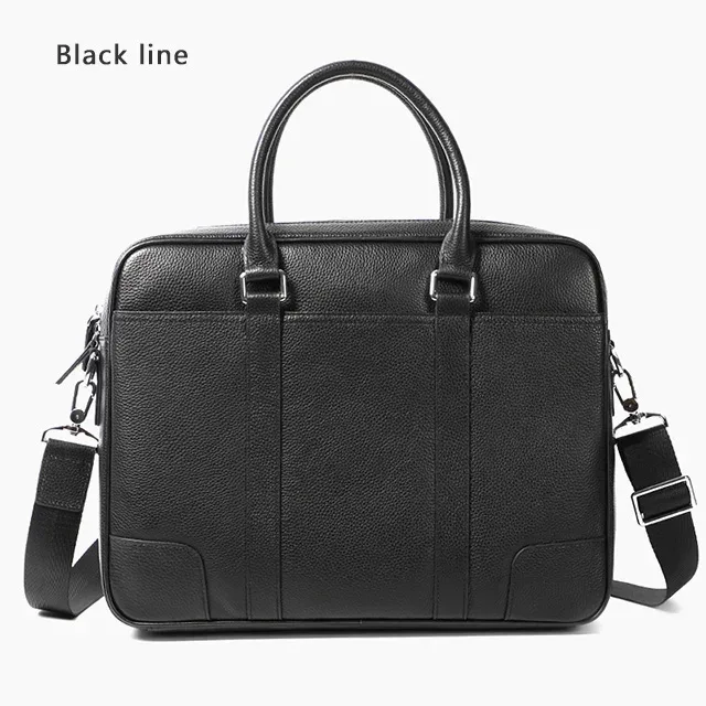 célèbre marque homme porte-documents en cuir véritable hommes sac mode mâle épaule pochette d'ordinateur sac à main affaires en cuir de vache hommes porte-documents