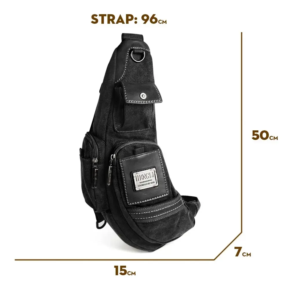 sac en toile résistant à l'usure ruil, sacs à bandoulière pour homme, sac à bandoulière décontracté pour homme, sac de voyage rétro