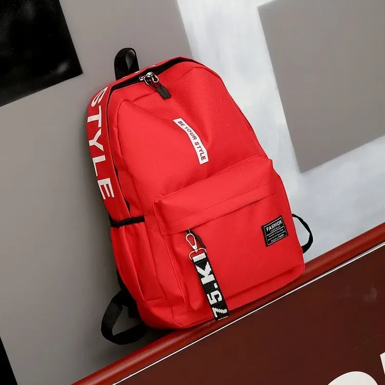 sac à dos oxford de grande capacité, couleur unie, multifonctionnel, design simple pour les étudiants, idéal pour la rentrée scolaire, 2025