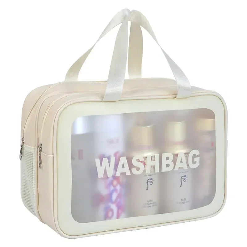 sac de maquillage séparé pour articles humides et secs, trousse de toilette portable, sac de rangement grande capacité pour essentiels de voyage, fitness et natation