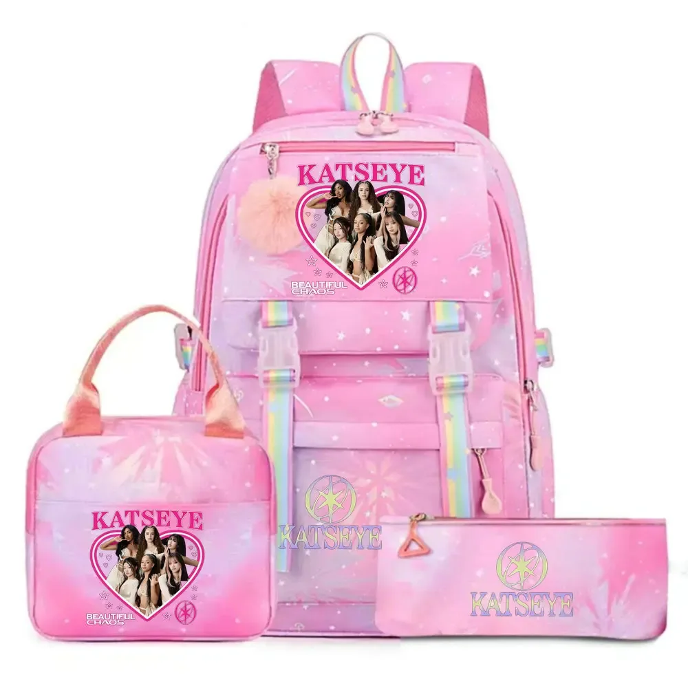 sac dos toile tissu doux motifs graphiques bandes arc ciel poignées rétractables sangles coussin air grande capacité unisexe voyage école