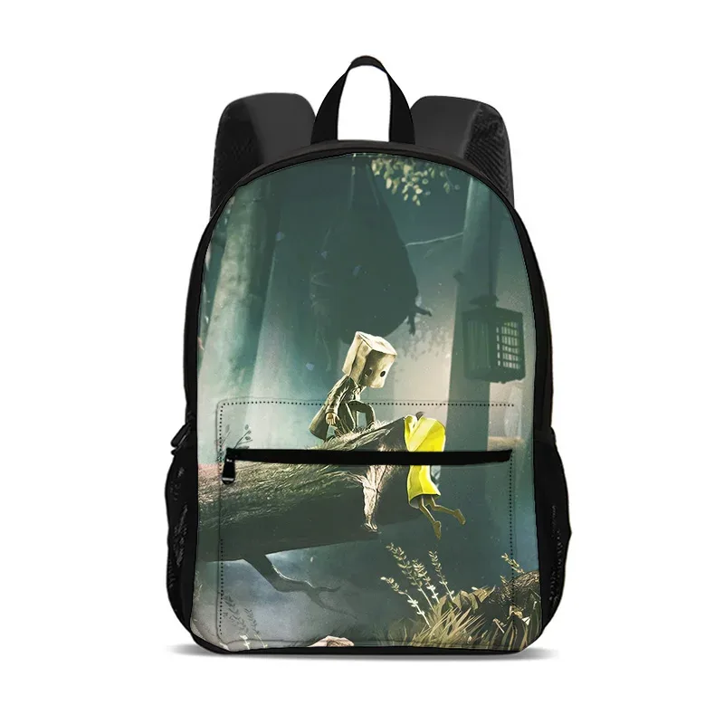 sac à dos little nightmares, sac pour ordinateur de grande capacité, léger, imprimé de dessins animés, nouveau style scolaire pour les étudiants et les étudiantes