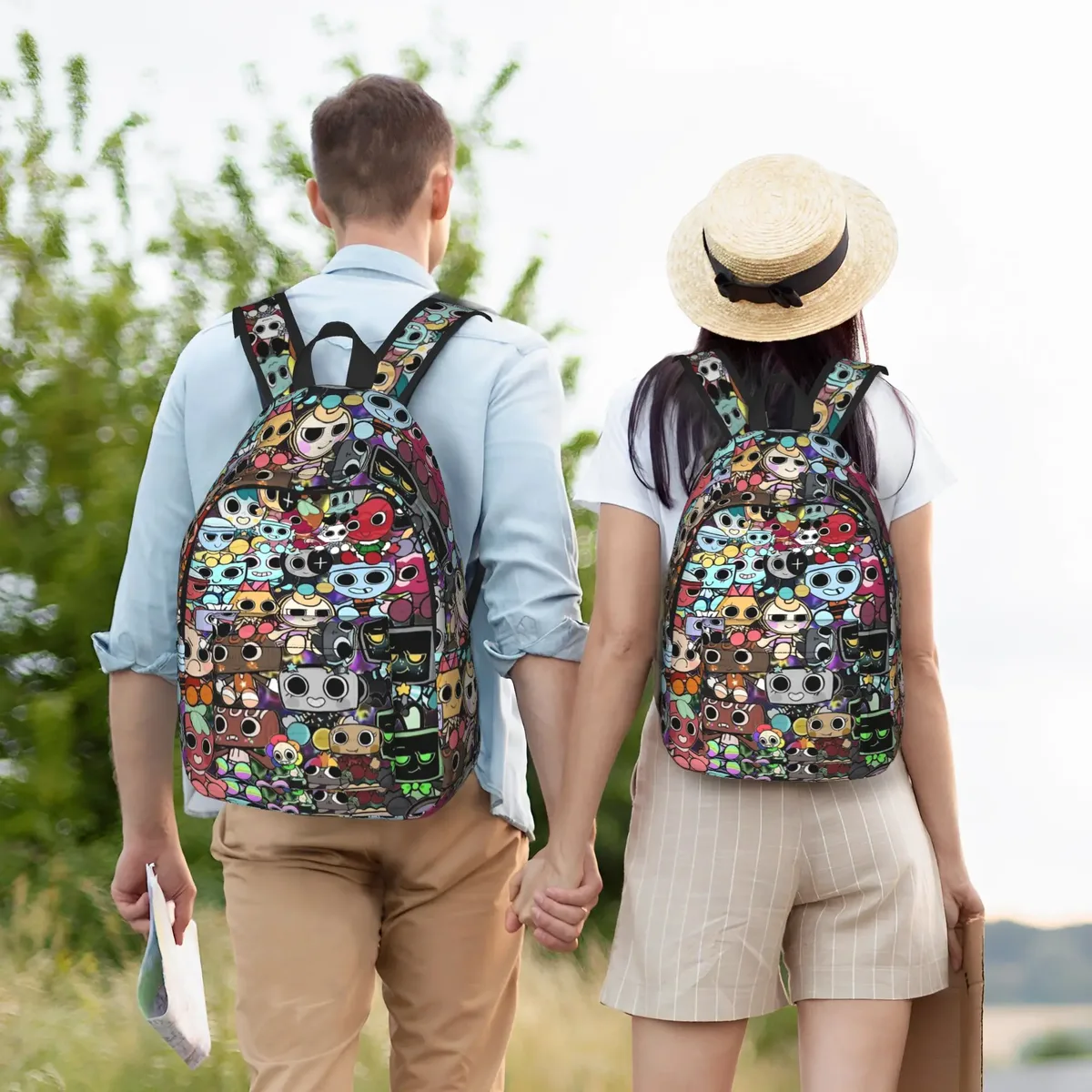 sac à dos tendance dandys world vee shelly goob gigi pour le sport, les étudiants, le travail, les loisirs, pour hommes et femmes, sac en toile pour l'université