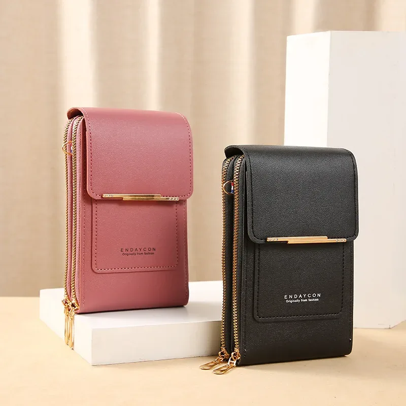 écran tactile téléphone portable femmes sacs portefeuilles en cuir souple sacs à main sacs à bandoulière pour femmes petit sac à main sacs pour femmes bon marché