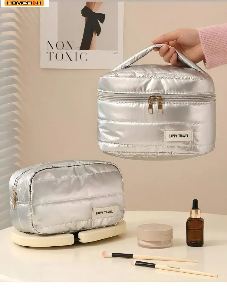sac de voyage pour maquillage homefish fashion, grande capacité, portable, multifonctionnel, organiseur de cosmétiques, trousse de toilette