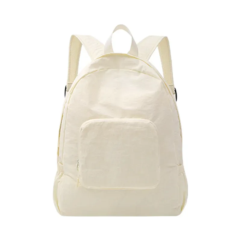 sac à dos pliable pour femmes, sac de voyage minimaliste de grande capacité, étanche, sac de rangement portable décontracté, sac polyvalent