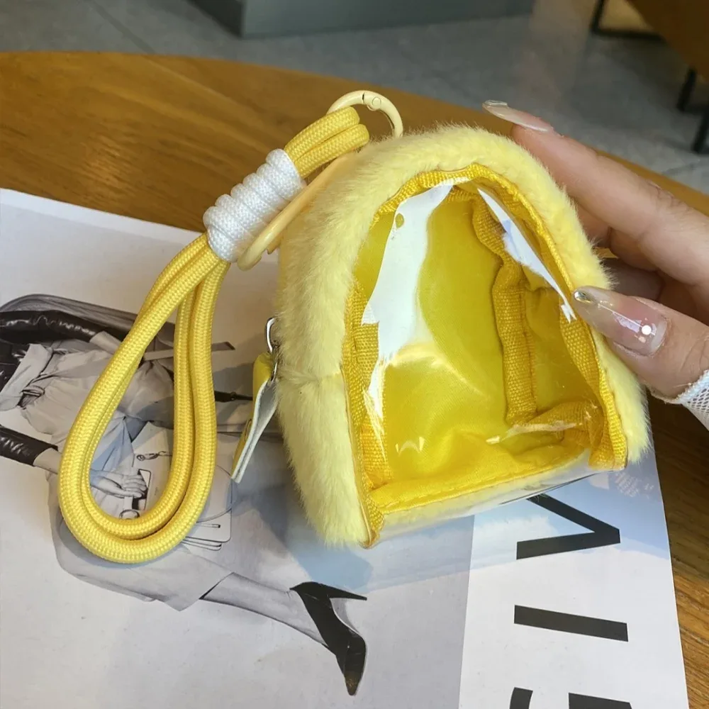 sac de marche pour poupée, porte-clés de dessin animé, sac de rangement pour poupée, sac d'exposition transparent pour voyage, organisation pour enfants