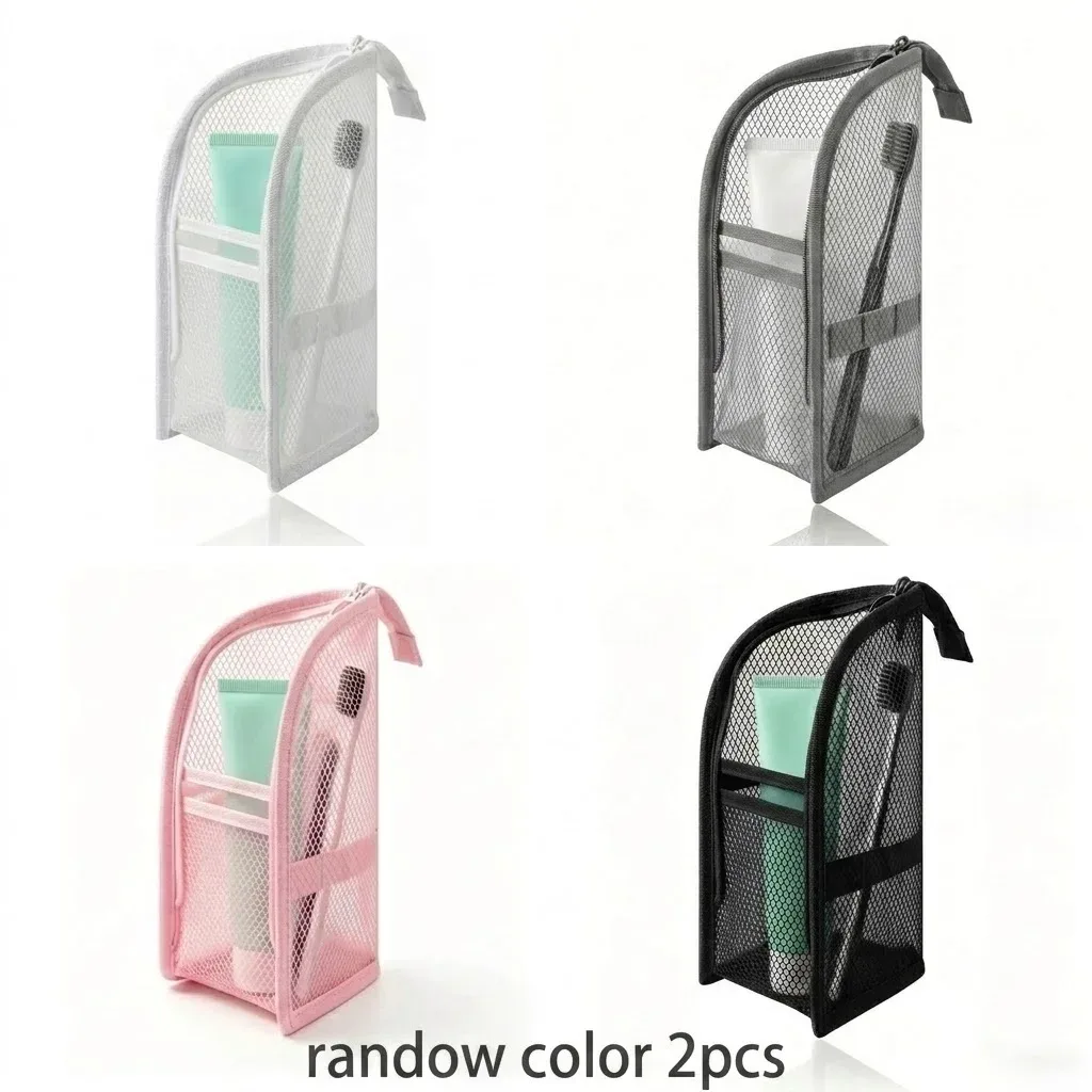 trousse de toilette eva à poser, respirante, à séchage rapide, étui pour brosse à dents, anti-moisissure, organisateur de cosmétiques pour les voyages, les dortoirs universitaires, la salle de sport et la douche.