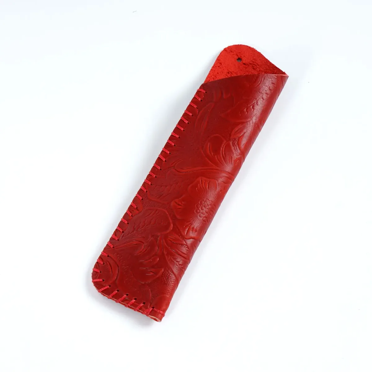 étui à stylos en cuir véritable fait main, cadeau créatif, style rétro simple et personnalisé, en cuir de vachette pleine fleur, housse de protection