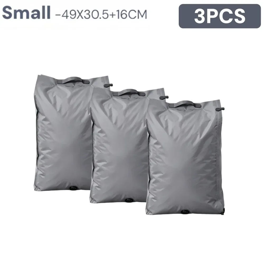 sacs de compression réutilisables pour voyage, sacs de rangement sous vide pour vêtements et valises, sacs gain de place pour les essentiels de voyage et de déménagement