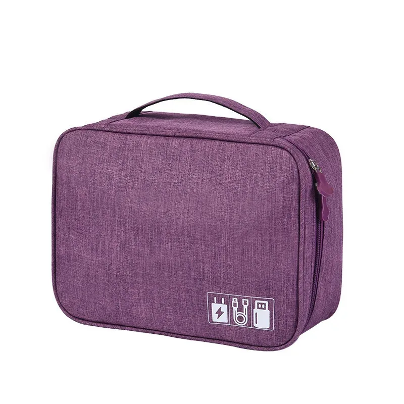 nouveau sac de rangement de voyage organisateurs de rangement de câbles pochette étui de transport portable étanche double couches sacs de rangement pour cordon de câble