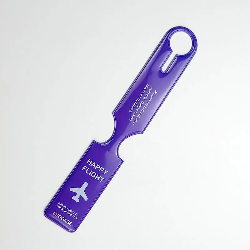 étiquettes de bagage en pvc pour avion, carte d'embarquement, étiquettes de valise anti-perte, étiquette de bagage, nom, identification, adresse, accessoires de voyage