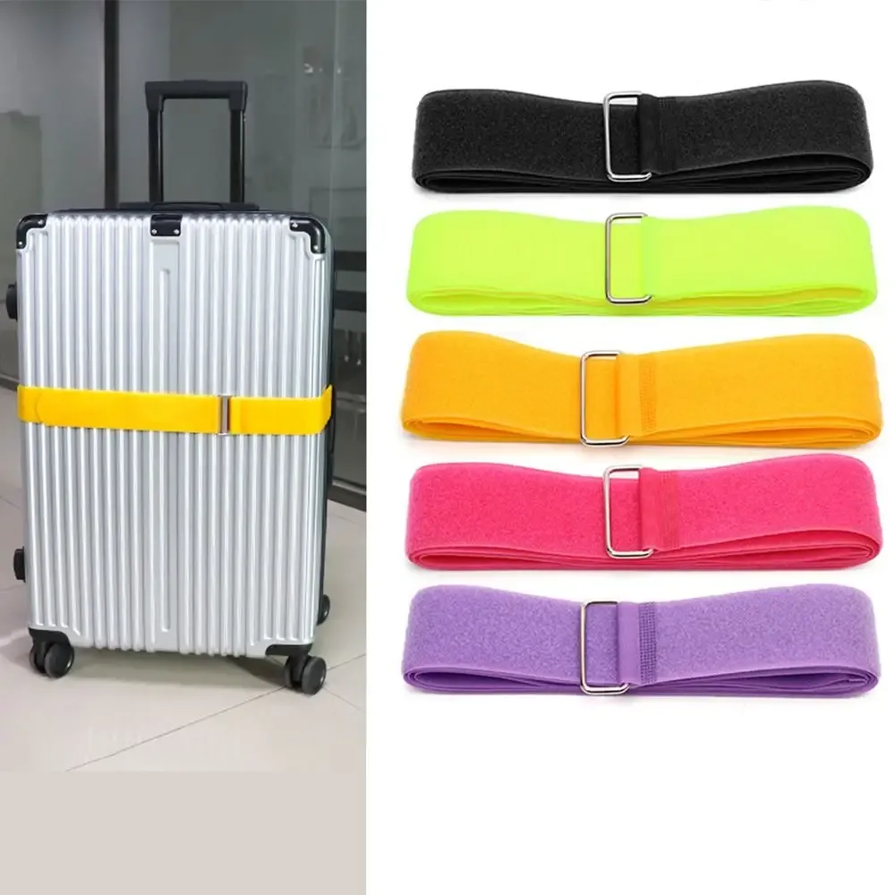 ceinture bagage tissu élastique boucle métallique couleur vivace sécurité voyage transport valises divers tailles