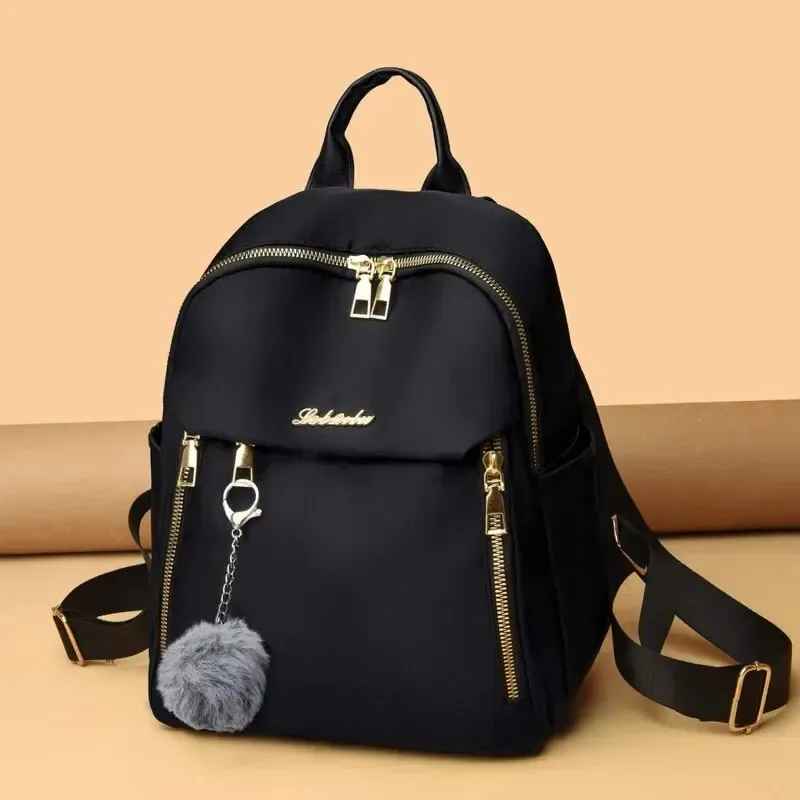 Sac à dos d'étudiant simple noir de grande capacité style Harajuku
