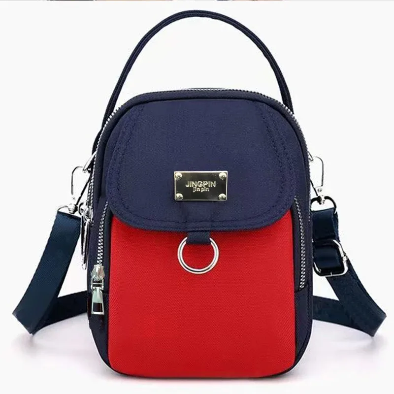 sac à dos convertible compact grace, sac en nylon léger de couleur unie avec large bandoulière amovible