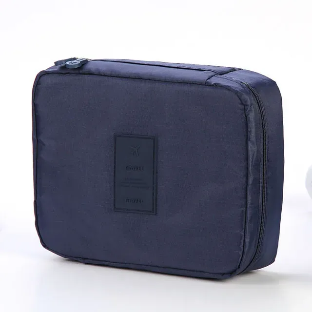 trousse de maquillage de voyage portable pour filles, étanche, multi-compartiments, multifonctionnelle, organisateur de toilette pour femmes