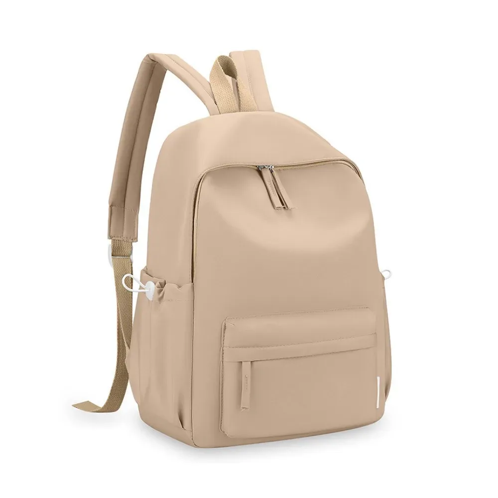 petit sac à dos uni simple, sac à dos de style coréen pour étudiants, sac à main décontracté pour femmes.