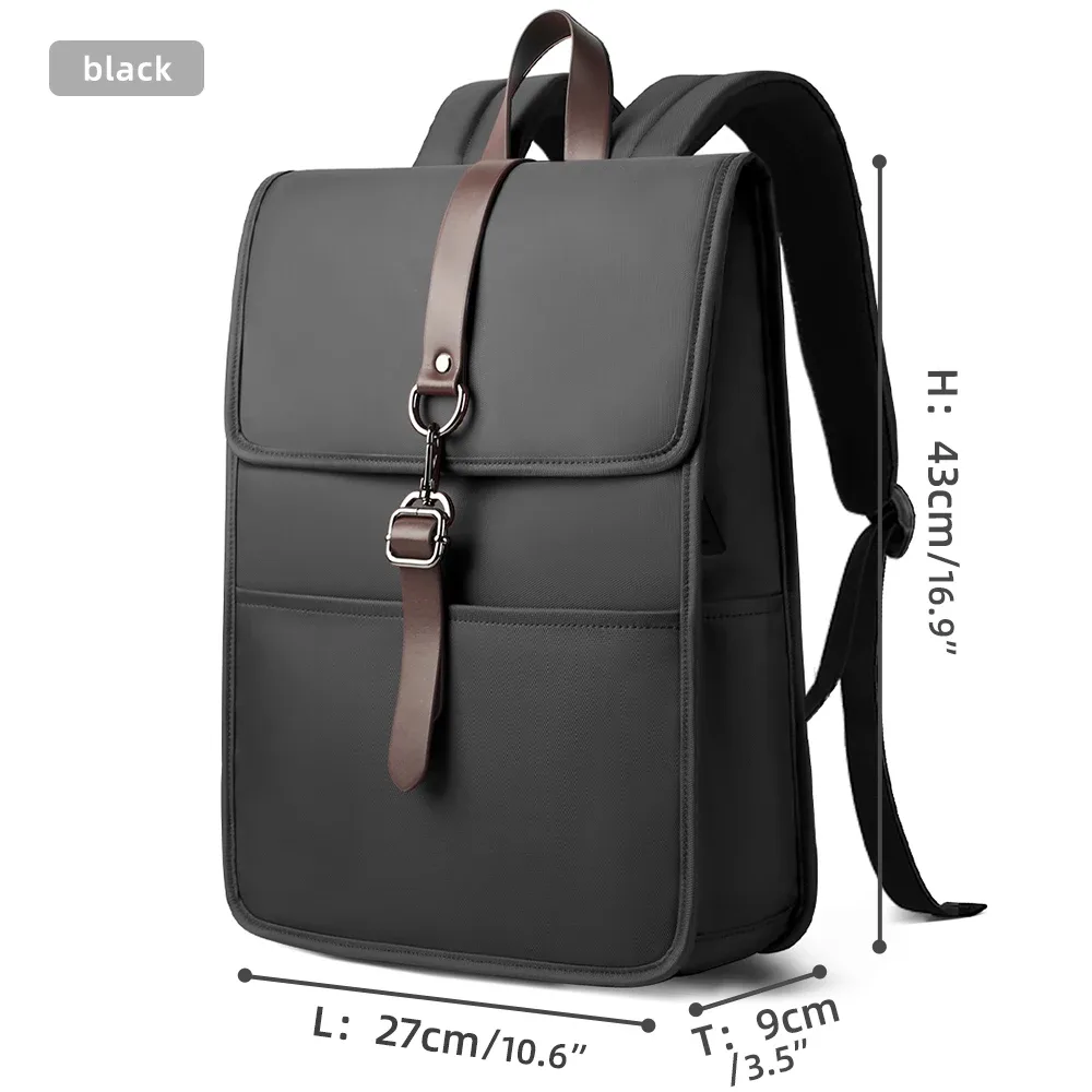 heroic knight – sac à dos tendance pour hommes, antivol, pour ordinateur portable d'affaires, 15.6 pouces, étanche, usb, court voyage, travail, école