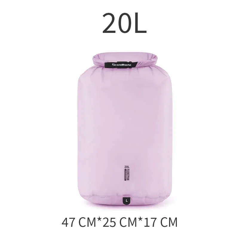 sac étanche ultraléger pu8000mm pour la natation, le camping, la randonnée, pochette de rangement, organisateur de bagages de voyage, sac à vêtements 9l 15l 20l
