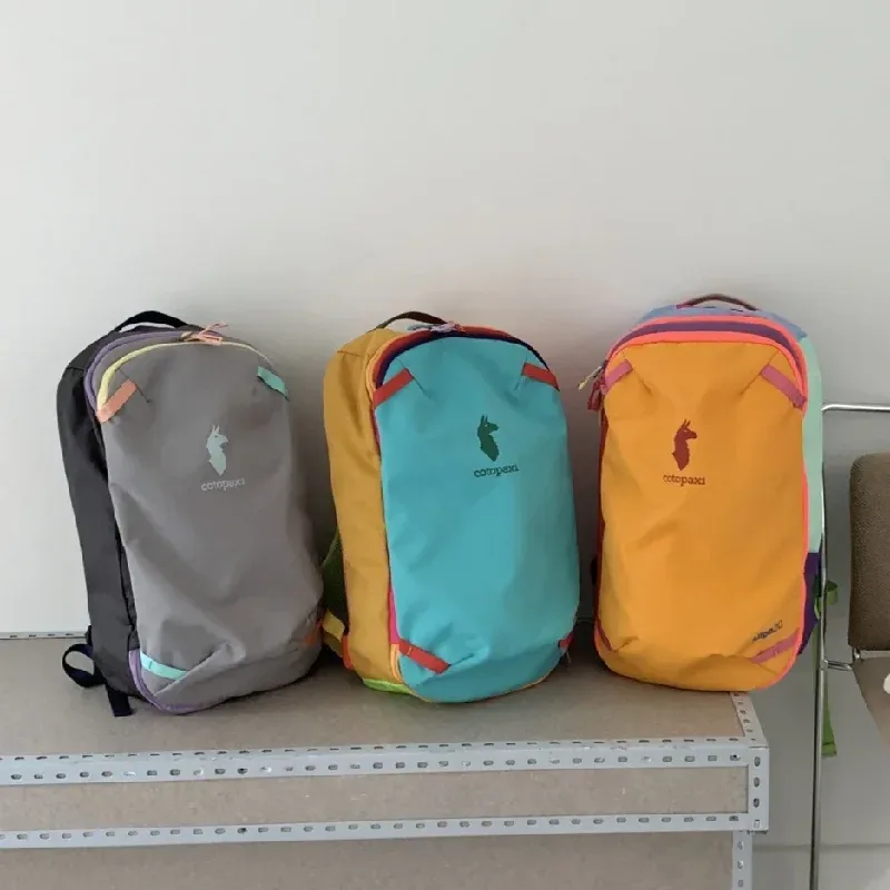 sac à dos double épaule durable 20l, design vibrant couleur camel, unisexe, pour étudiants, sac d'école polyvalent, pour les trajets quotidiens et les voyages