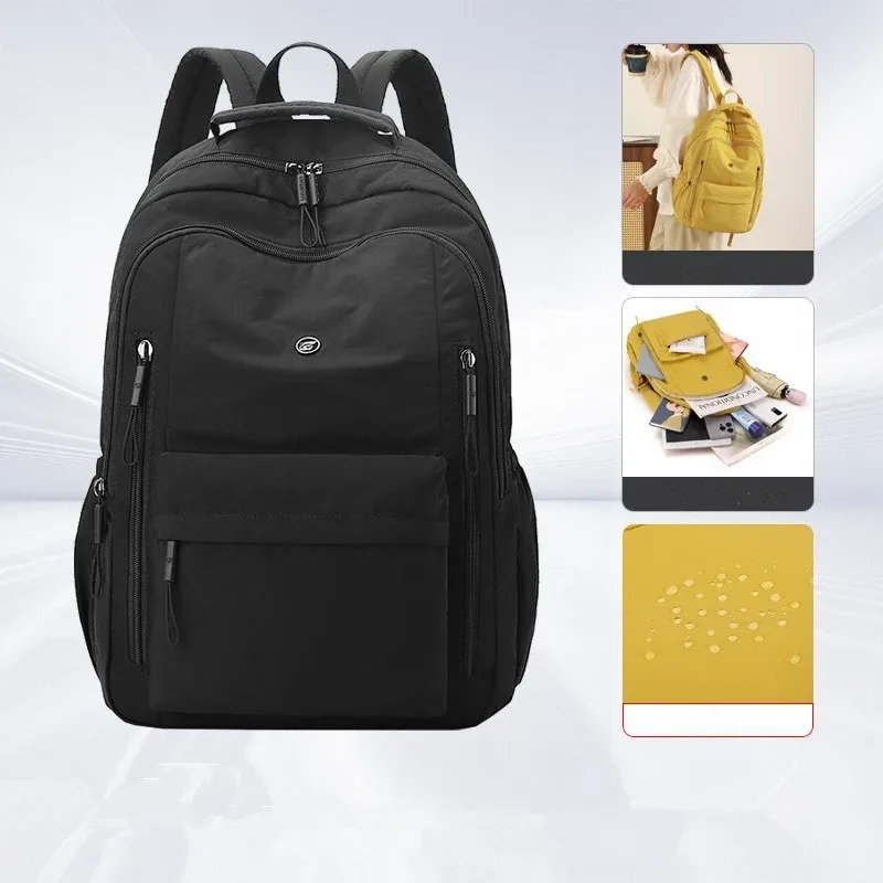 nesitu léger a4 grande capacité noir gris bleu rose vert jaune 14 pouces ordinateur portable hommes femmes voyage sac à dos sac d'école m394