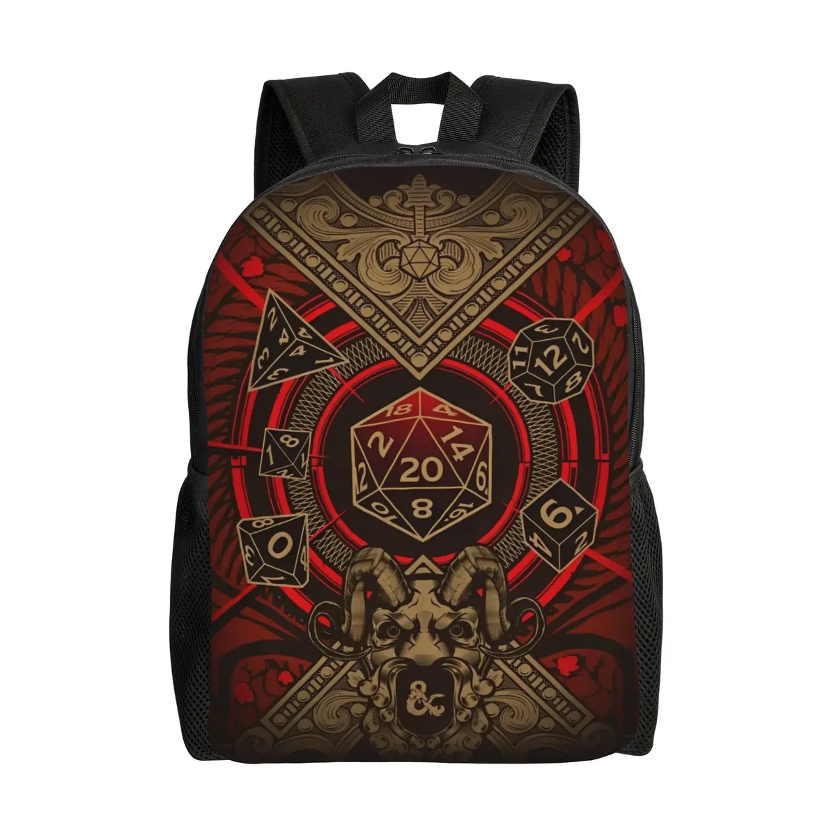 sac à dos dungeon dragon dnd pour hommes et femmes, sac à dos cool pour étudiants et professionnels, sac à bandoulière pour ordinateur portable, cadeau