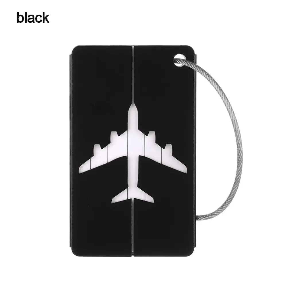 étiquettes de bagage de voyage réutilisables, valise attro, bagage de vacances, identification d'avion avec cordes, identification du sac, infraction