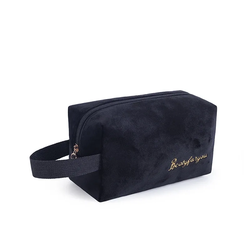 sac de rangement de maquillage en velours doux pour femme, trousse de toilette pour coussinets, trousse de maquillage de voyage gt, trousse de beauté pour évaluateurs