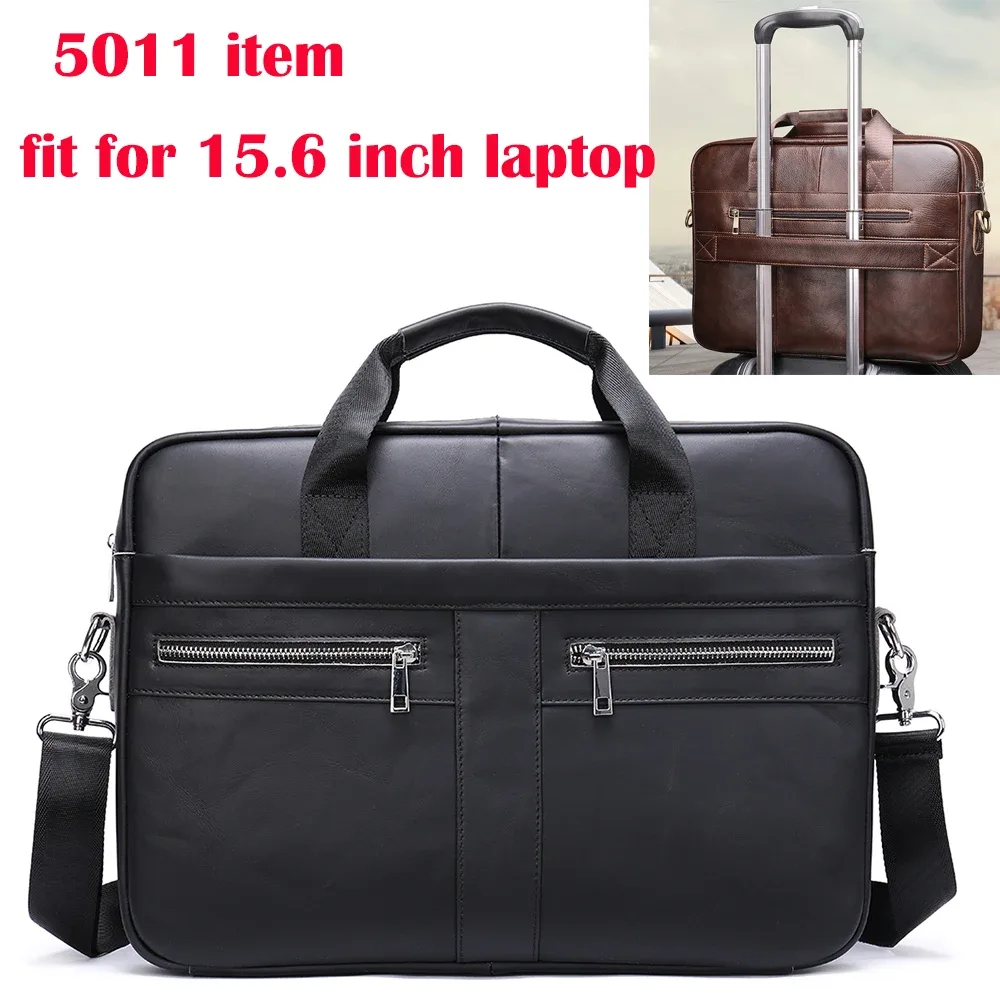 westal sac pour hommes en cuir véritable hommes porte-documents pour ordinateur portable 14 messager hommes sac en cuir portefeuille d'affaires pour document a4 7022