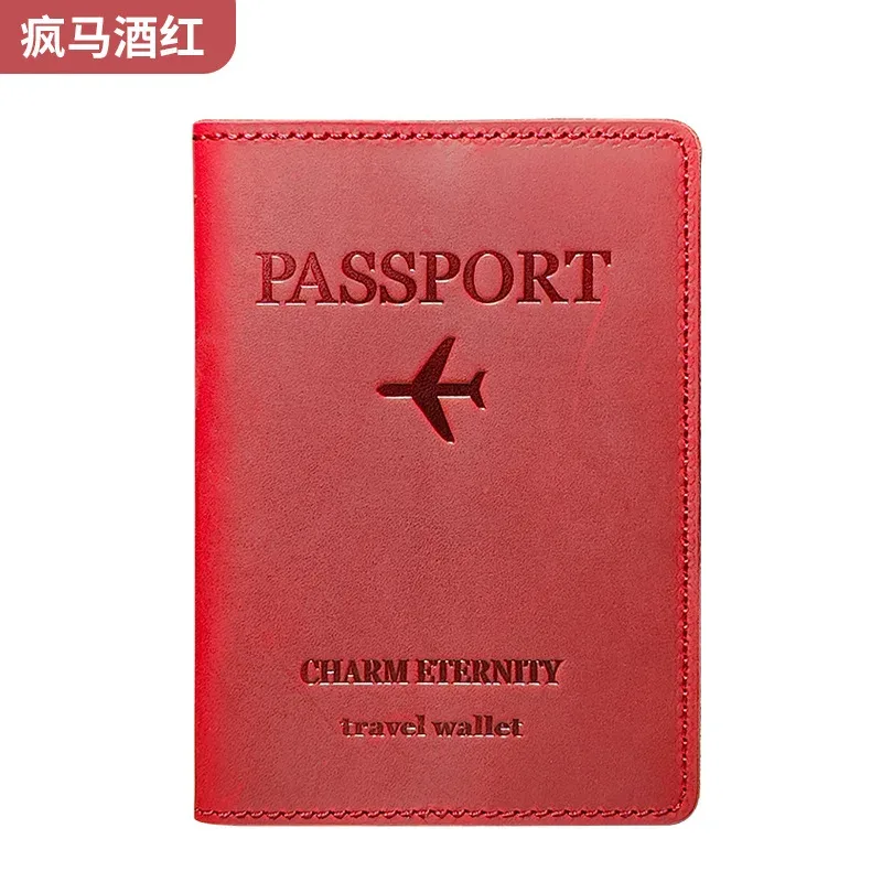 porte-passeport de voyage pour femmes et hommes, étui de voyage pour passeport, pochette fine en cuir, housse de passeport, portefeuille de voyage