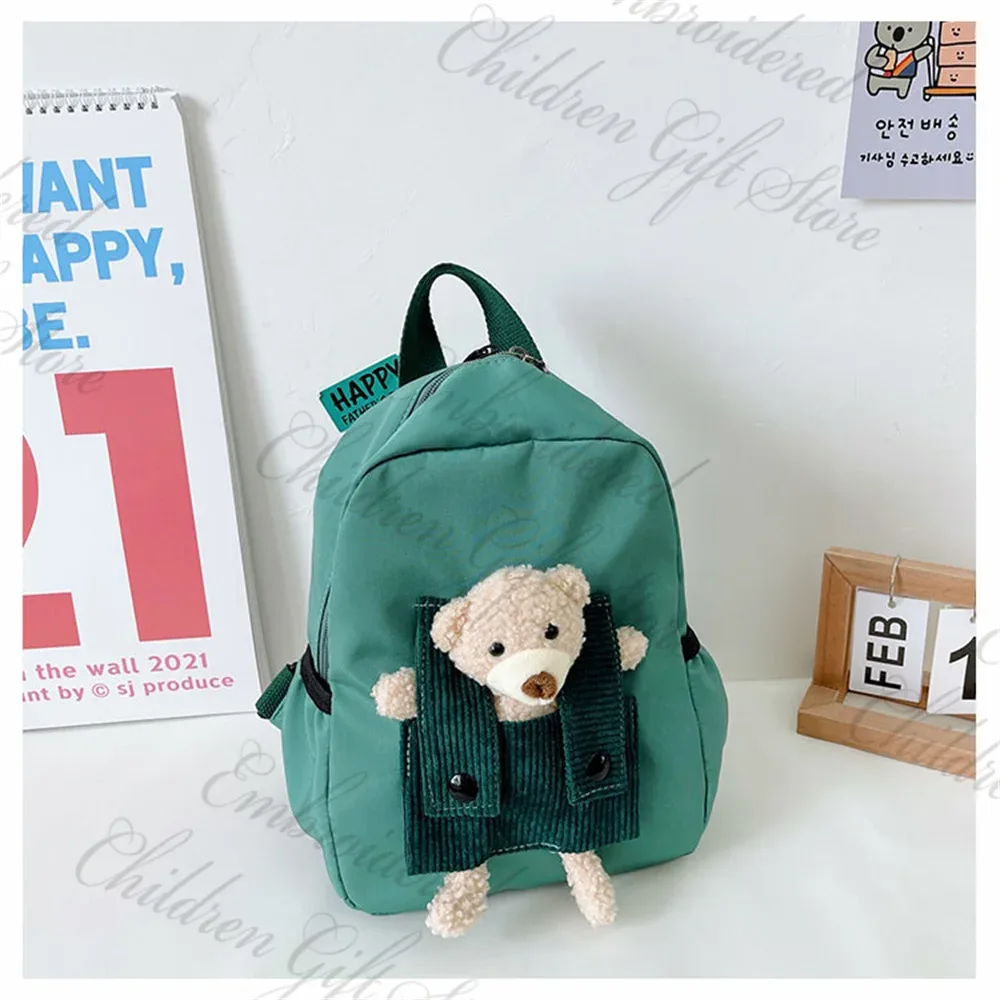 sac à dos de dessin animé personnalisé pour enfants, sac de livre de maternelle, sacs de collation sortants, sac à dos mignon pour bébé, nom brodé personnalisé, nouveau