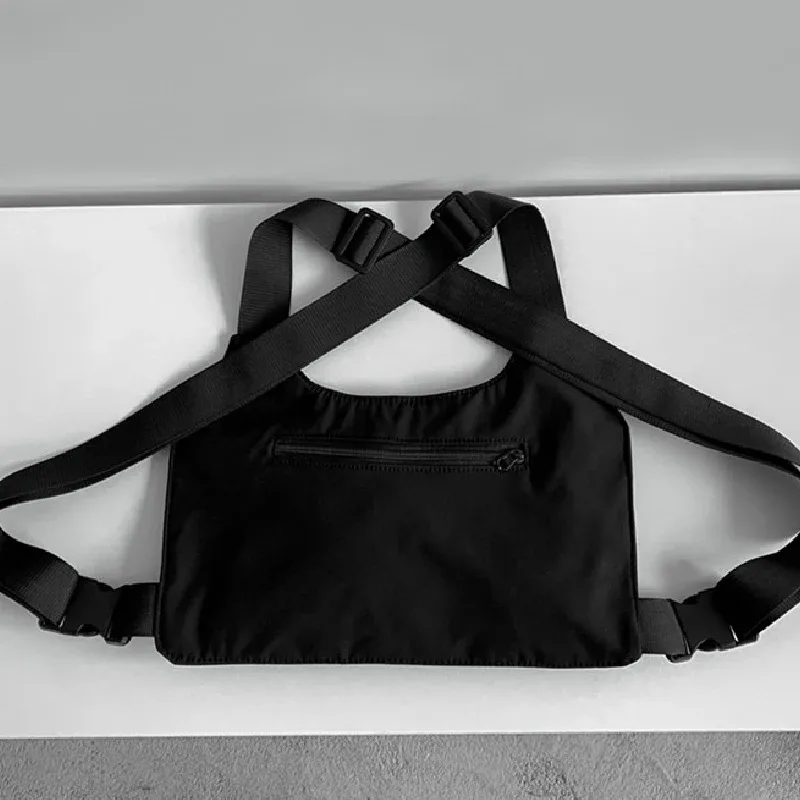 hip-hop streetwear unisexe poitrine plate-forme sac haute qualité nylon poitrine sacs multi-fonction tactique gilet sac à dos