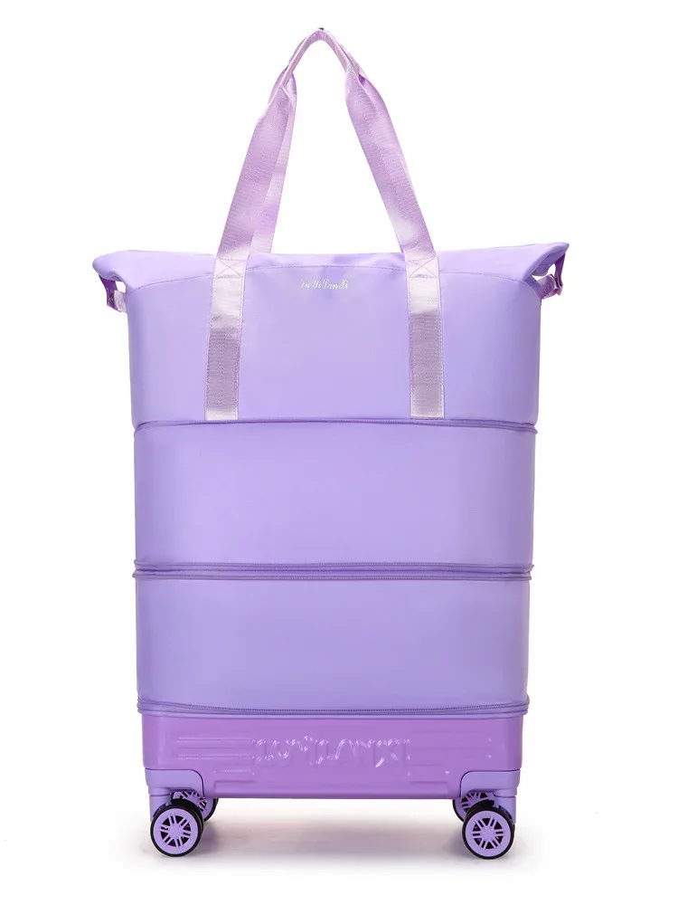 nouveau sac de voyage léger avec roulettes universelles, grande capacité, pliable, imperméable, sac extensible pour les courts séjours et les voyages en plein air
