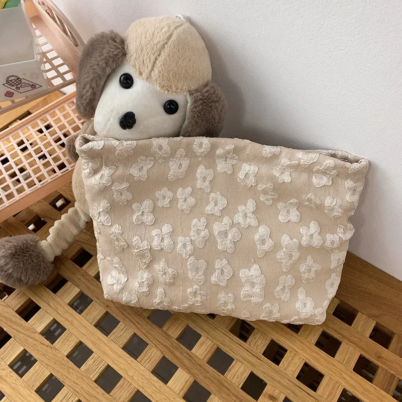 mignon floral petit frais voyage sac cosmétique femme pochette sacs de lavage mode femmes maquillage stockage trousses de toilette nécessaire