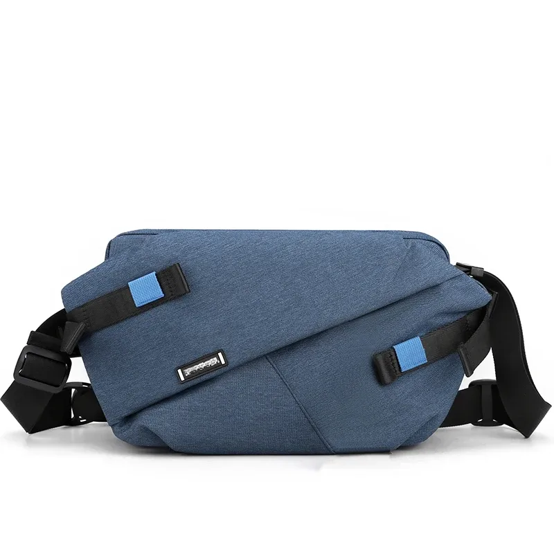 sacs banane en nylon de haute qualité avec empiècements, nouvelle marque 2026, sac de poitrine unisexe, sac bandoulière décontracté pour voyage et extérieur, sacs de ceinture pour hommes