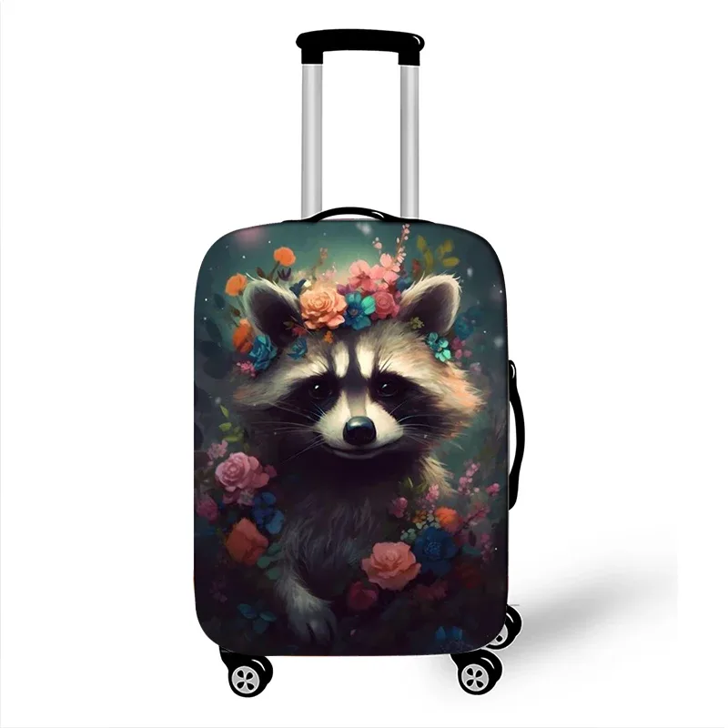 housse de protection pour valise aquarelle, motif animal mignon, tigre, lapin, panda, pour voyage, valise, housse de chariot élastique