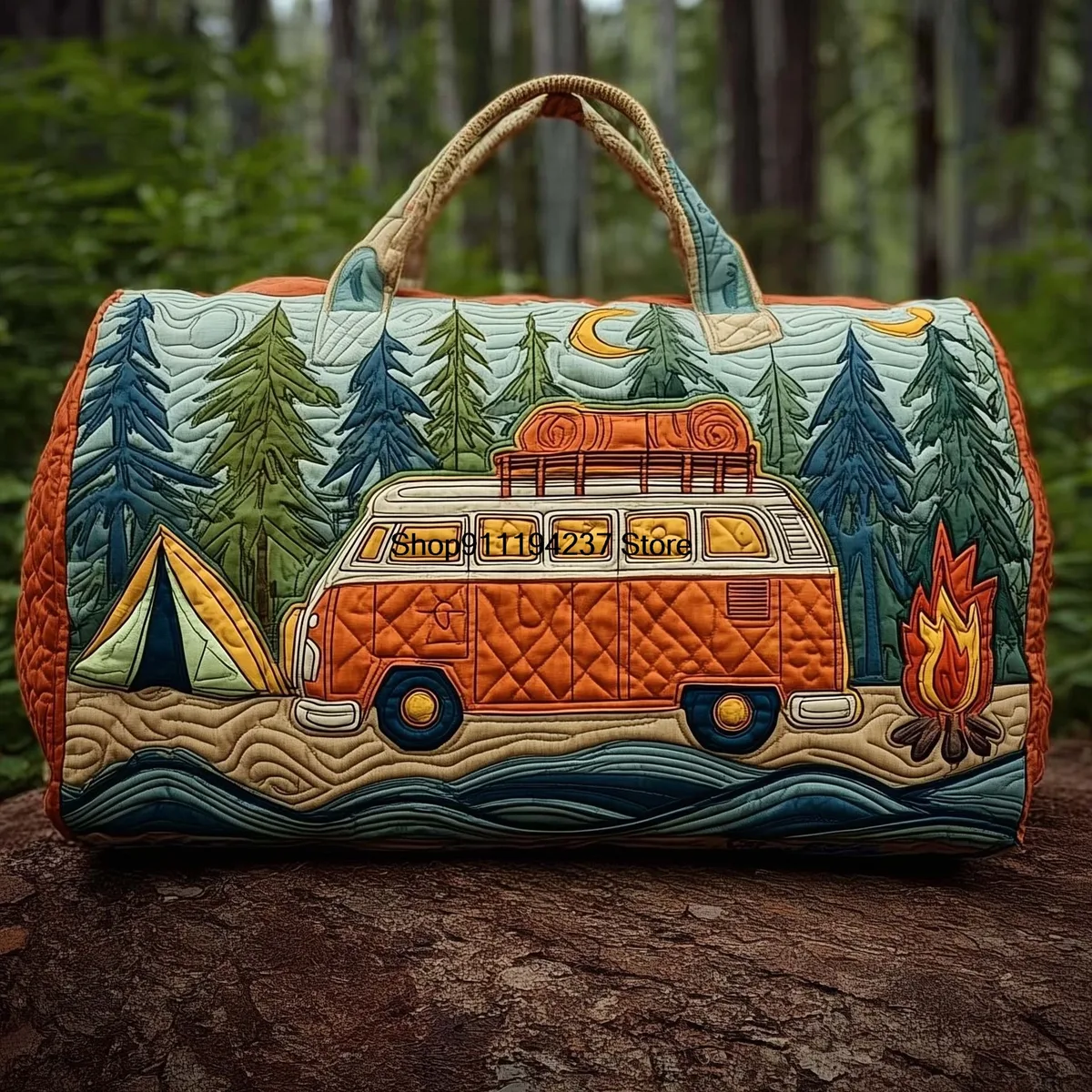 nouveau modèle de sac de voyage matelassé 3d hippie vibe