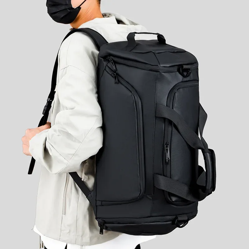 sac de voyage à séparation sec-humide, grande capacité, imperméable, sac de sport multifonctionnel, bagage à main pour hommes et femmes, sport et fitness