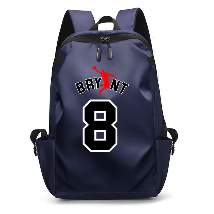 sac à dos en toile imprimée avec motif de lettre et numéro 23, sac d'école pour étudiants, sac à dos pour ordinateur portable, grande capacité, mode garçon et fille, albanes