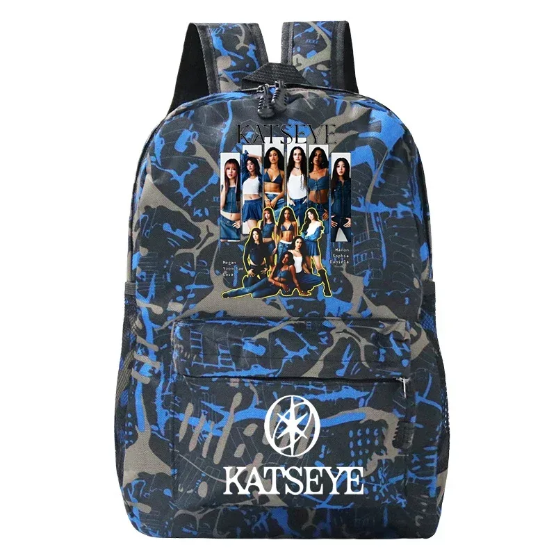sacs d'école imprimés katseye, sac à dos léger pour enfants, cartable pour élèves du primaire, filles et garçons, sacs de voyage en plein air, mochila, cadeau