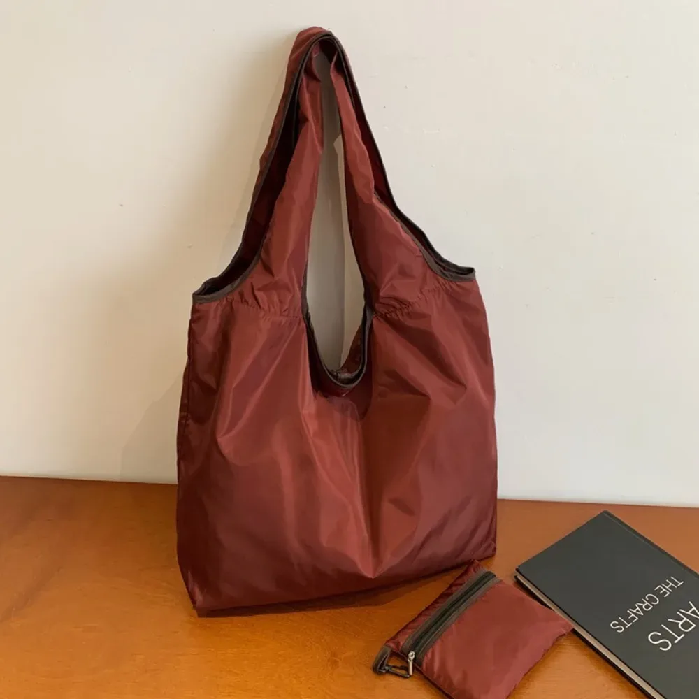 sac à main pliable, sac de courses pliable, pochette d'épaule imperméable, sac écologique pliable, sac de rangement portable pour l'épicerie