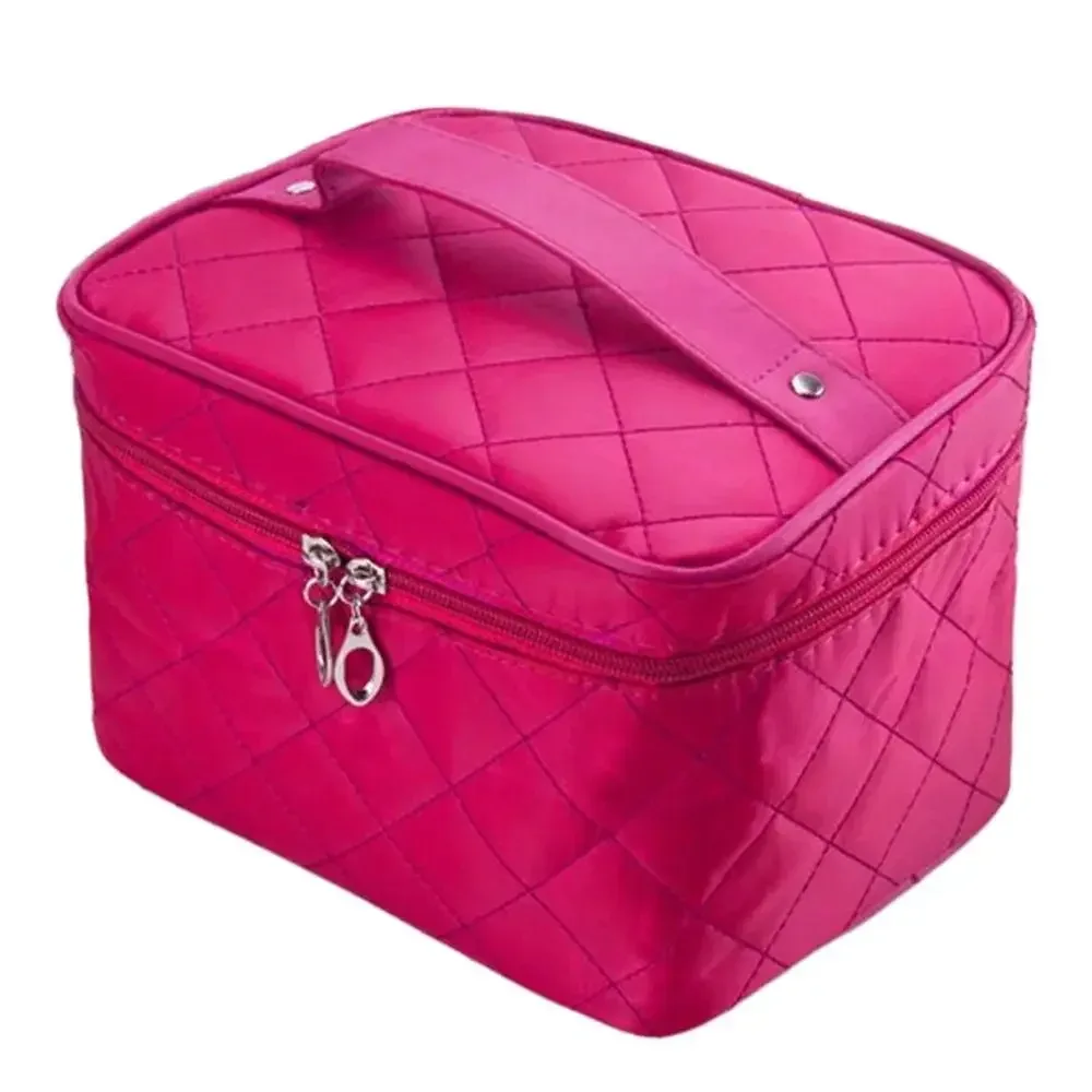 trousse à cosmétiques matelassurera de voyage pour femme, sac à main multifonctionnel, étuis à cosmétiques étanches, grande capacité