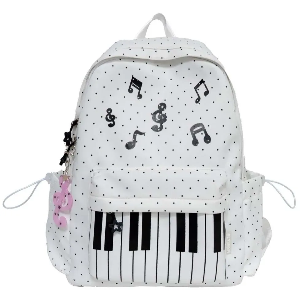 sac à dos pour piano en nylon, multi-poches, design léger, sac à dos pour clavier, résistant à l'usure, grande capacité, sac pour notes de musique, voyages de week-end