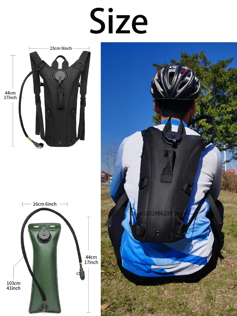 sac à dos d'hydratation en plein air pour la course, la randonnée, le cyclisme, le vélo, la chasse, le camping, 3l